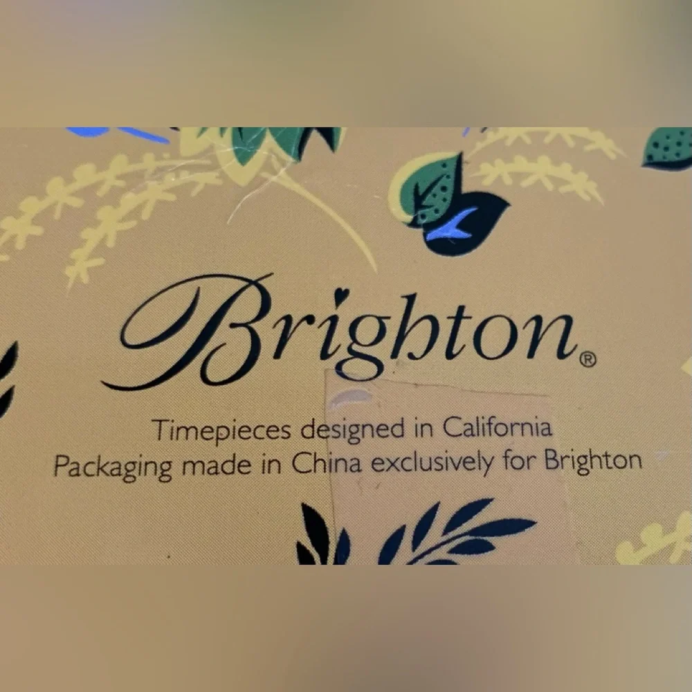 BRIGHTON Bird design rectangle Storage tins(2) VVGUC+++